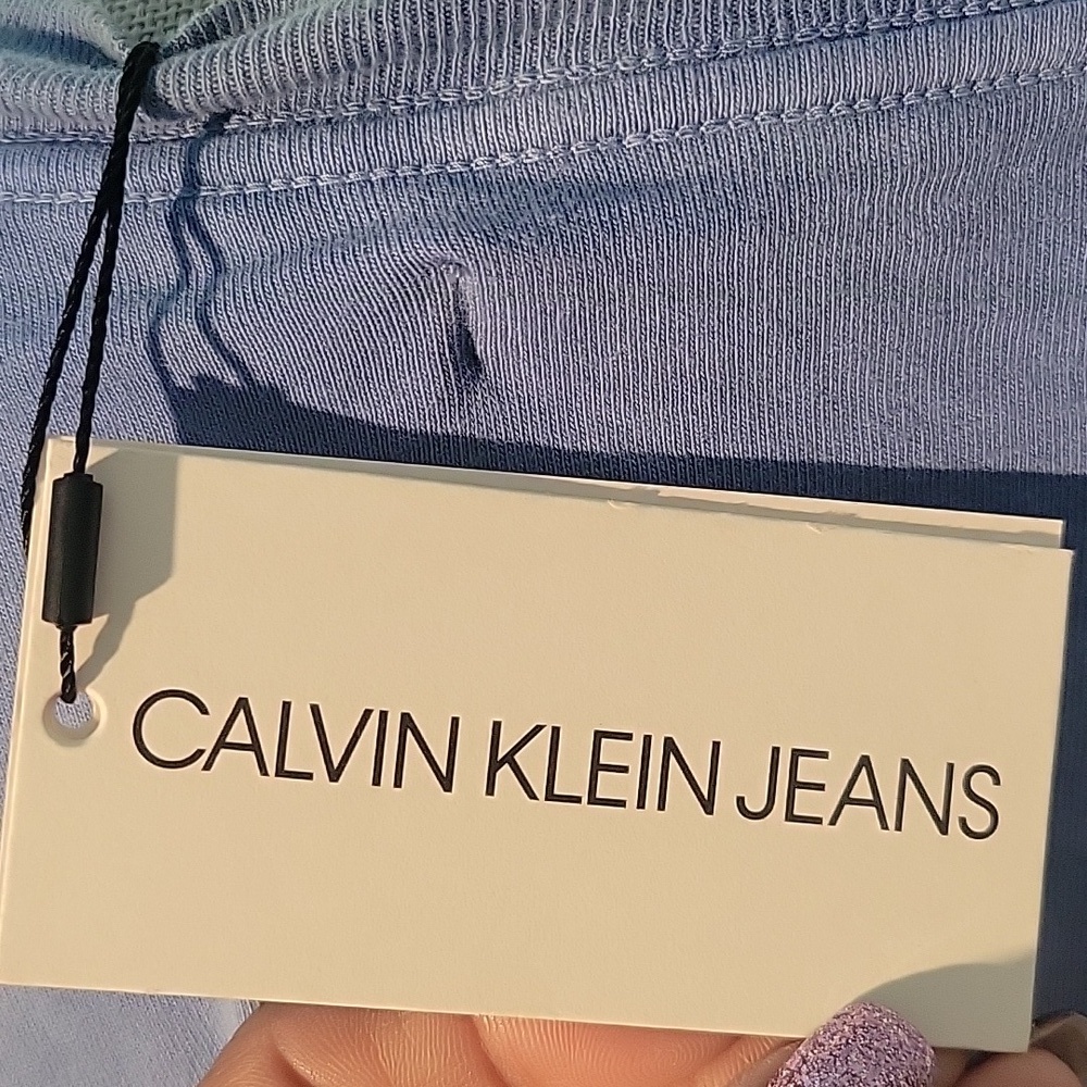 Calvin Klein Jeans Women's Long Sleeve Cotton Tie-Dyed T-Shirt, Size: NWT - Picture 2 of 11